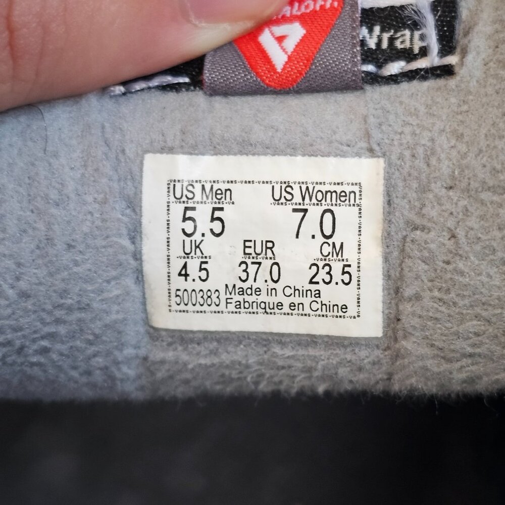 Vans Ultra Range MTE Primaloft Hydro Guard Wrap Grey Mens 5.5 Womens 7 Read - Picture 13 of 13
